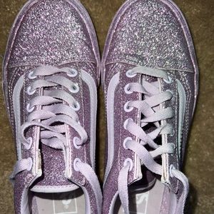 Purple glitter Vans